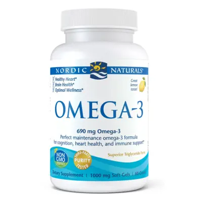 Omega 3 o smaku cytrynowym 60 kapsułek Nordic Naturals