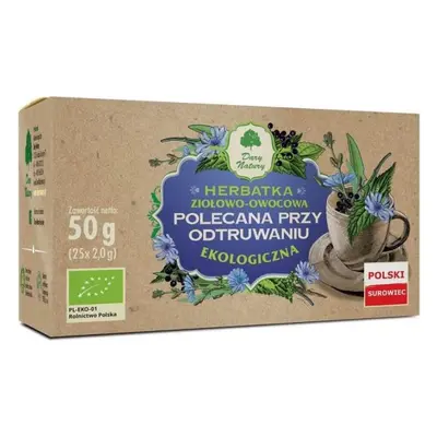 HERBATKA POLECANA PRZY ODTRUWANIU BIO (25 x 2 g) - DARY NATURY