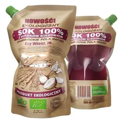 Sok z buraków kiszonych 100% BIO 500 ml Charsznickie