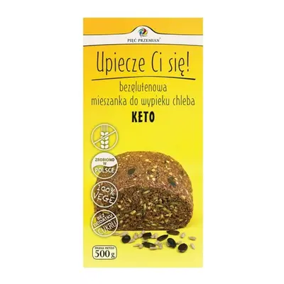 Bezglutenowa mieszanka do wypieku chleba KETO Pięć Przemian, 500g