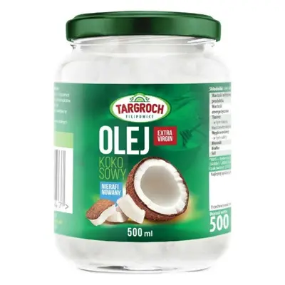 Olej kokosowy nierafinowany extra virgin 500g Targroch