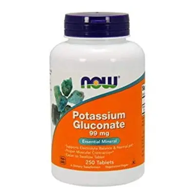 Potassium Gluconate Glukonian Potasu 250 tabletek NOW FOODS