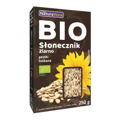 SŁONECZNIK ŁUSKANY BIO 250 g - NATURAVENA