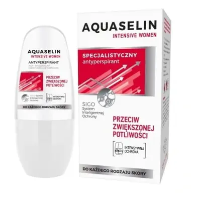 AQUASELIN Intensive Women Specjalistyczny antyperspirant roll-on przeciw zwiększonej potliwości 