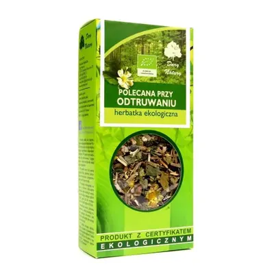 HERBATKA POLECANA PRZY ODTRUWANIU BIO 50 g - DARY NATURY