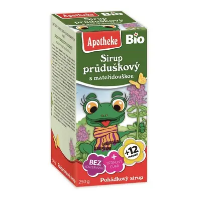 SYROP DLA DZIECI Z TYMIANKU I DZIKIEJ RÓŻY BIO 250 g - APOTHEKE