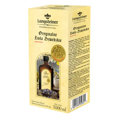 Oryginalne Zioła Szwedzkie 1000ml LANGSTEINER