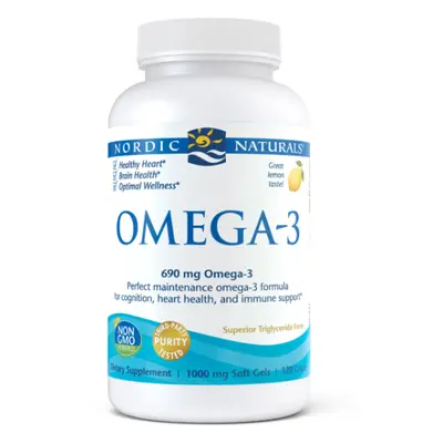 Omega 3 o smaku cytrynowym 120 kapsułek Nordic Naturals