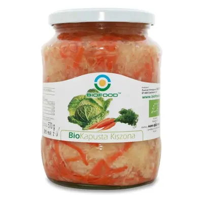 KAPUSTA KISZONA Z MARCHEWKĄ BEZGLUTENOWA BIO 700 g (550 g) - BIO FOOD