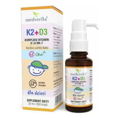 Medverita Witamina K2 + D3 dla dzieci 30ml