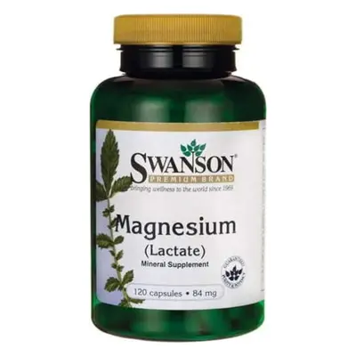 Mleczan magnezu 84mg Magnesium lactate 120 kapsułek SWANSON