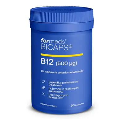 Bicaps Witamina B12 500 ug z inuliną 670mg 60 kapsułek ForMeds