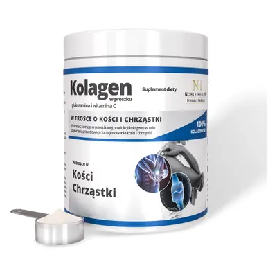 Noble Health Kolagen w proszku + glukozamina i witamina C 100 g