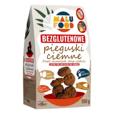 CIASTKA PIEGUSKI CIEMNE BEZ CUKRU BEZGLUTENOWE 100 g - MALU FOOD