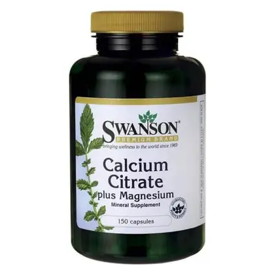 Cytrynian wapnia + magnez Calcium Citrate plus Magnesium 150 kapsułek Swanson