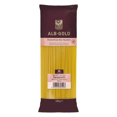 MAKARON (KUKURYDZIANO - RYŻOWY) SPAGHETTI BEZGLUTENOWY BIO 500 g - ALB GOLD