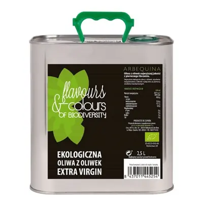 OLIWA Z OLIWEK EXTRA VIRGIN BIO 2,5 L -FLAVOURS & COLOURS