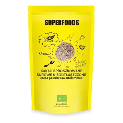 KAKAO SPROSZKOWANE SUROWE NIEODTŁUSZCZONE BIO 150 g - BIO PLANET