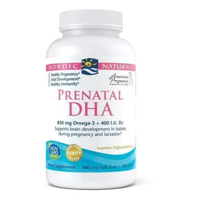 Prenatal DHA Omega 3 i Witamina D3 180 kapsułek Nordic Naturals