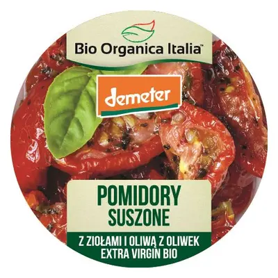 POMIDORY SUSZONE Z ZIOŁAMI I OLIWĄ Z OLIWEK EXTRA VIRGIN DEMETER BIO 125 g - BIO ORGANICA ITALIA