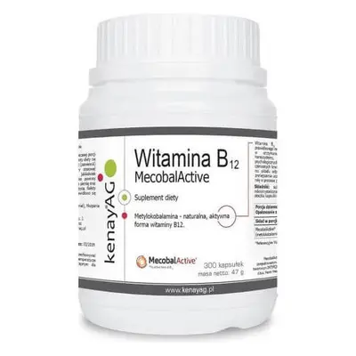 Witamina B12 MecobalActice Metylokobalamina 500mcg 300 kapsułek kenayAG