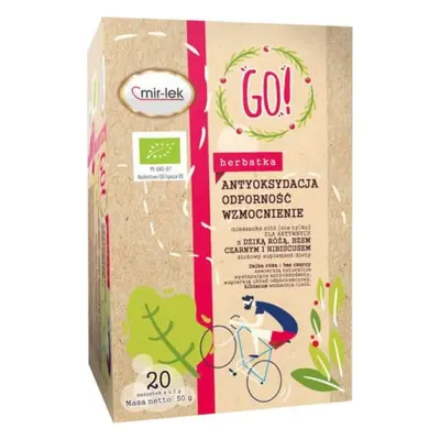 HERBATKA GO! ANTYOKSYDACJA - ODPORNOŚĆ - WZMOCNIENIE BIO 20 x 2,5 g - MIR-LEK