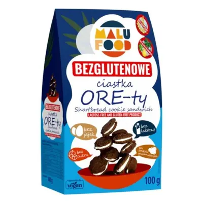 MALU FOOD Ciastka ORE-ty bezglutenowe bez cukru 100g