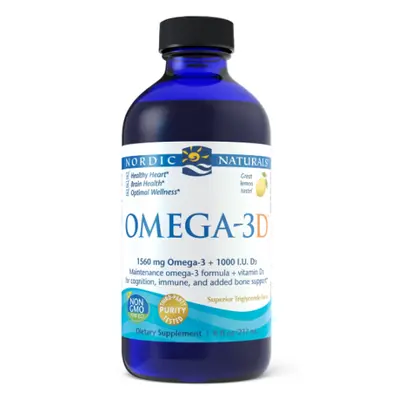 Nordic Naturals Omega 3 z witaminą D3 1560 mg smak cytrynowy 237 ml