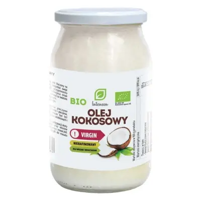 BIO Olej kokosowy nierafinowany tłoczony na zimno virgin 900ml Intenson