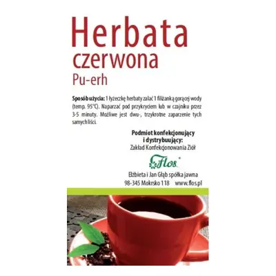 Herbata PU-ERH czerwona 100g FLOS