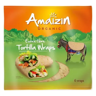 TORTILLA WRAPS (ŹRÓDŁO BŁONNIKA POKARMOWEGO) BIO 16x240 g - AMAIZIN