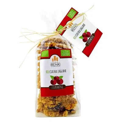 CIASTKA JAGLANE Z ŻURAWINĄ BEZGLUTENOWE BIO 150 g - IRENKI