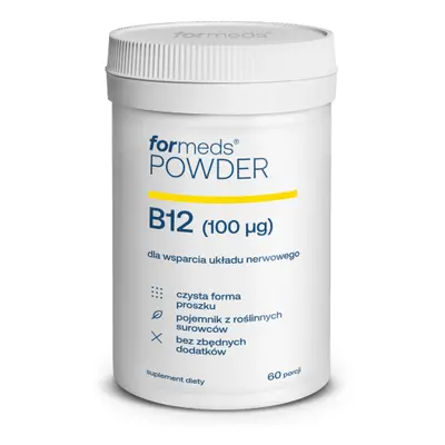 B12 Witamina B12 Metylokobalamina 100mcg z inuliną 670mg 60 porcji 40,2g ForMeds