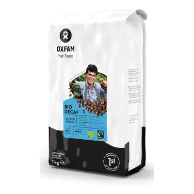 KAWA ZIARNISTA BEZKOFEINOWA ARABICA/ROBUSTA FAIR TRADE BIO 1 kg - OXFAM