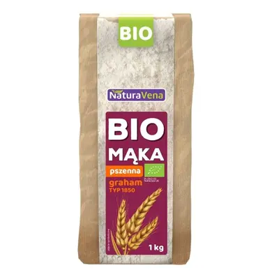 MĄKA PSZENNA GRAHAM TYP 1850 BIO 1 kg - NATURAVENA