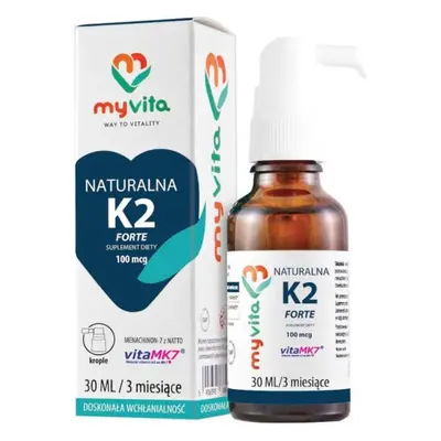 Witamina K2 MK-7 Z NATTO w płynie 20ml 400 kropli MyVita