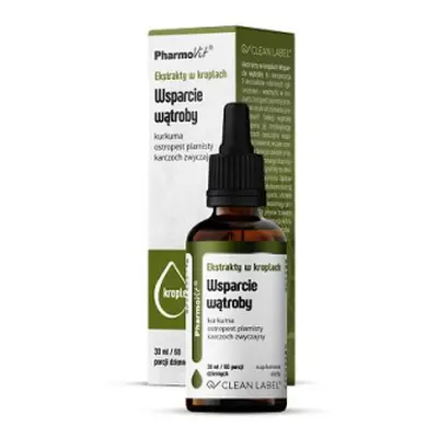 Ekstrakty W Kroplach Na Wsparcie Wątroby Bezglutenowe 30 Ml Pharmovit