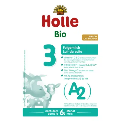 MLEKO A2 KROWIE 3 NASTĘPNE DLA NIEMOWLĄT PO 6 MIESIĄCU BIO 400 g - HOLLE