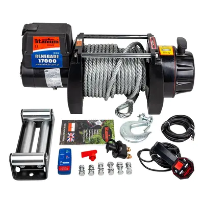 Wyciągarka samochodowa elektryczna 17000 LBS 7,7 12v TITANIUM WINCH