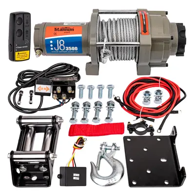 Wyciągarka elektryczna 12v 3500 lbs 1,5 T do quada TITANIUM WINCH