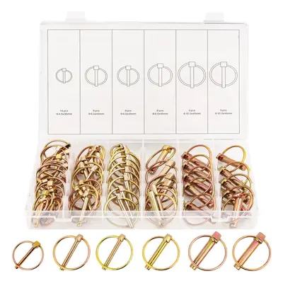 Przetyczka sprężynowa zatyczka zawleczka z kółkiem do maszyn rolniczych 50szt FALON-TECH