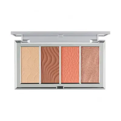 PÜR 4-IN-1 SKIN PERFECTING POWDERS FACE PALETTE IN MEDIUM-TAN paleta do konturowania twarzy 15g