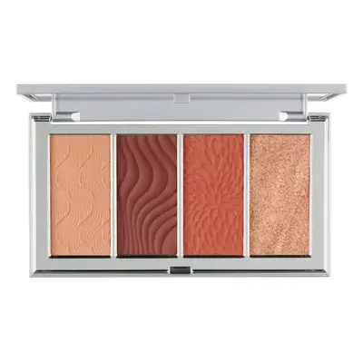 PÜR 4-in-1 SKIN PERFECTING POWDERS FACE PALETTE IN DARK-DEEP paleta do konturowania dla ciemnej 