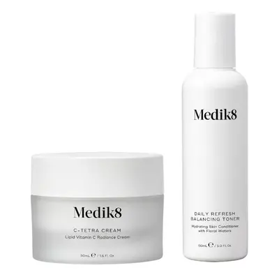 Medik8 ZESTAW C-TETRA CREAM + DAILY REFRESH BALANCING TONER antyoksydacyjny krem z witaminą C + 