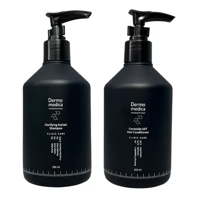 Dermomedica CLINIC CARE ZESTAW CERAMIDE AXT HAIR CONDITIONER + CLARIFYING AZELAIC SHAMPOO oczysz