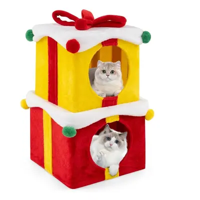 2-poziomowy domek dla kota świąteczne prezenty