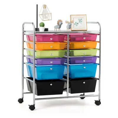 Szafka organizer na kółkach z szufladami