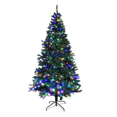 Sztuczna choinka z lampkami LED 210 cm