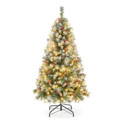 Świąteczna choinka sztuczna z lampkami LED 195 cm