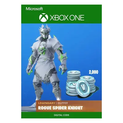 Fortnite: Legendary Rogue Spider Knight Outfit + 2000 V-Bucks Bundle Xbox One